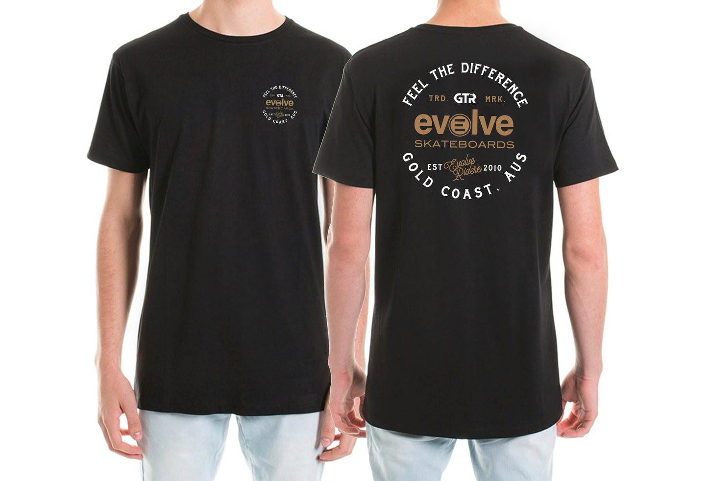Camiseta Evolve Riders - Feel the Difference - Evolve Skateboards EspañaRopaEvolve Skateboards EspañaEvolve Skateboards EspañaCAMISETA SKATEL