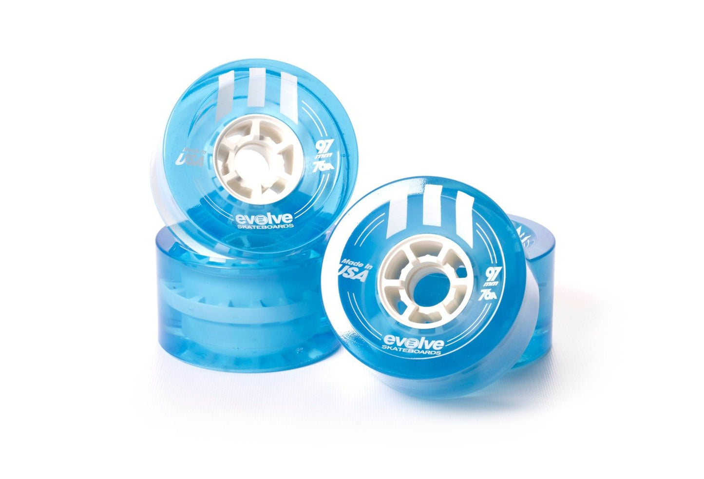 Kit de ruedas de calle - Evolve Skateboards - Evolve Skateboards EspañaKitEvolve Skateboards EspañaEvolve Skateboards EspañaKit de ruedas de calle - Evolve SkateboardsMotor 1500WRuedas Evolve 97mm ICE Azules