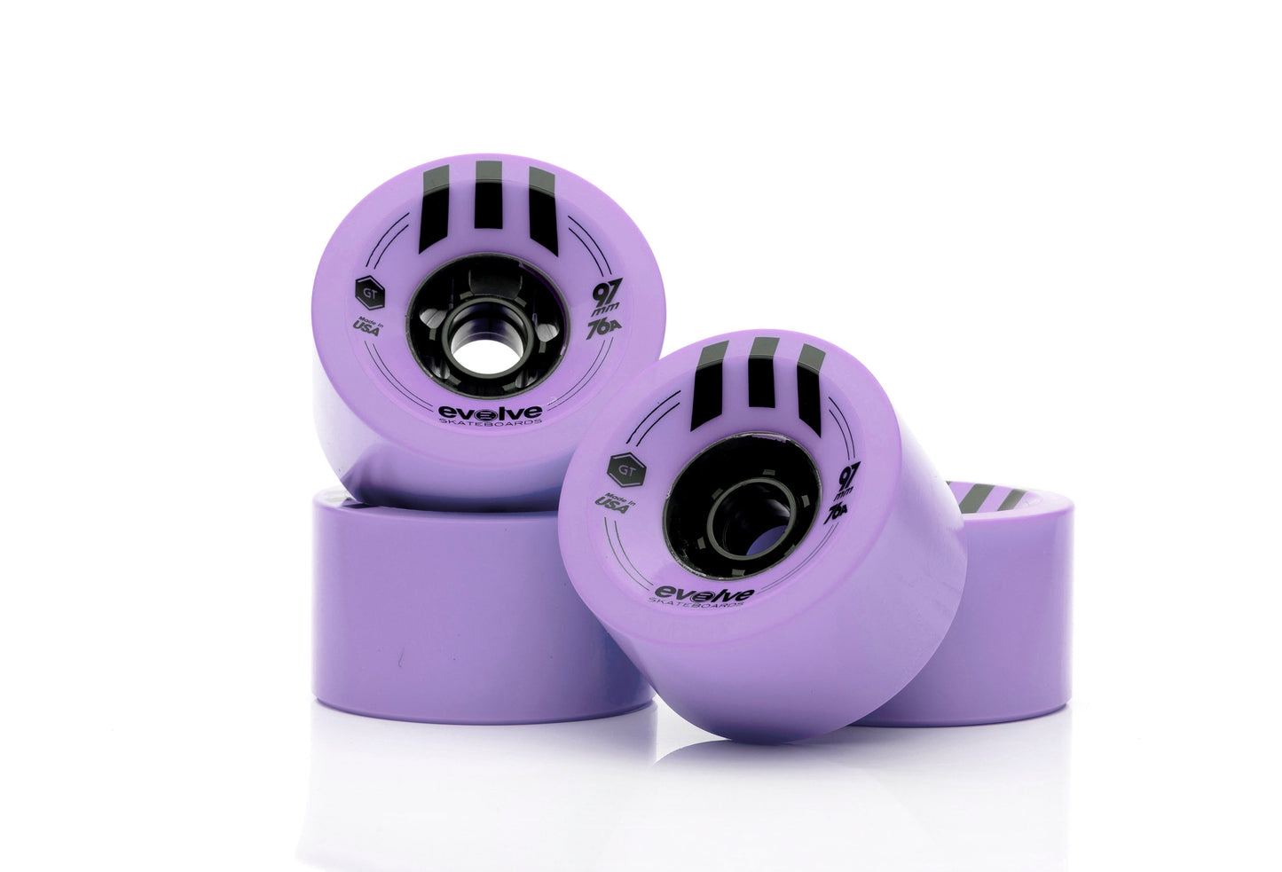 Kit de ruedas de calle - Evolve Skateboards - Evolve Skateboards EspañaKitEvolve Skateboards EspañaEvolve Skateboards EspañaCKEV9776BLKit de ruedas de calle - Evolve SkateboardsMotor 1500WRuedas Evolve 97mm Violetas