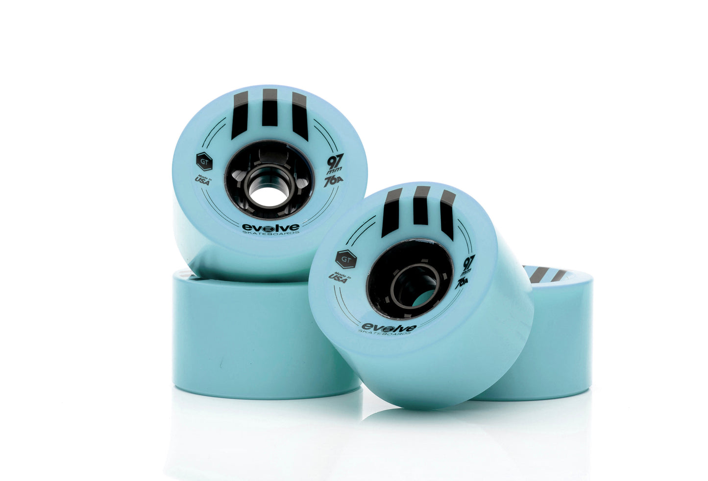 Ruedas Skate eléctrico GTR Street 97mm - Evolve Skateboards - Evolve Skateboards EspañaRueda StreetEvolve Skateboards EspañaEvolve Skateboards EspañaWOGR9776LBAZUL CLAROAZUL CLARO