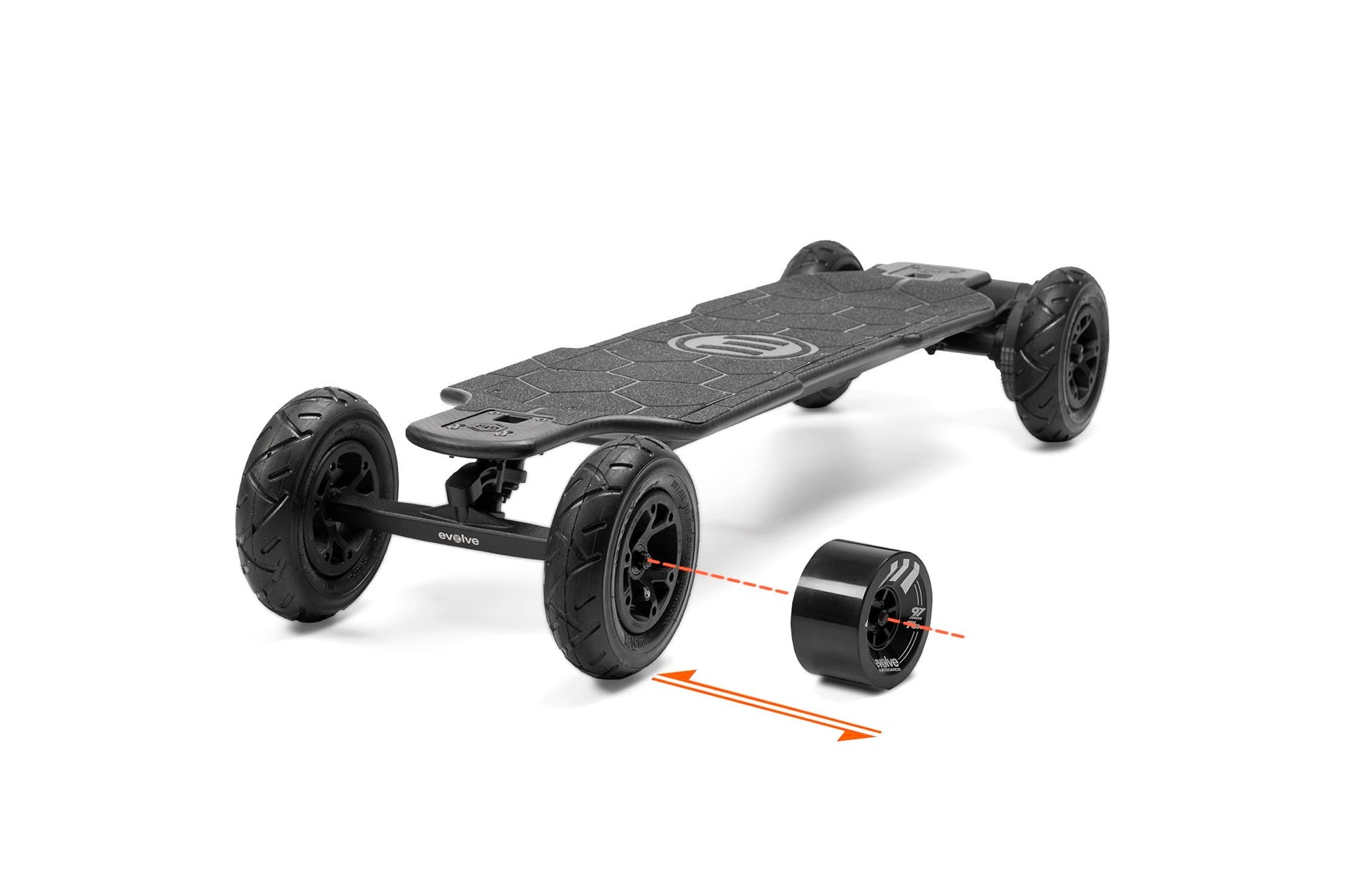 Skate Eléctrico Evolve - Carbon GTR Serie 2 2en1 - Monopatin Eléctrico - Evolve Skateboards EspañaElectric SkateboardsEvolve Skateboards EspañaEvolve Skateboards EspañaSkate electrico todoterreno carbono | monopatin electrico todoterreno carbonoCaguama 85mm Violetas